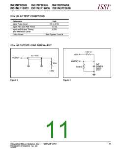浏览型号IS61NLP12836-5B的Datasheet PDF文件第11页