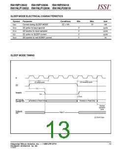 浏览型号IS61NLP12836-5B的Datasheet PDF文件第13页