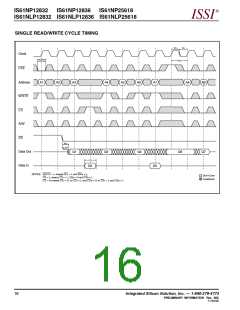 浏览型号IS61NLP12836-5B的Datasheet PDF文件第16页