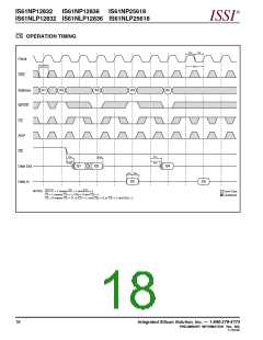 浏览型号IS61NLP12836-5B的Datasheet PDF文件第18页