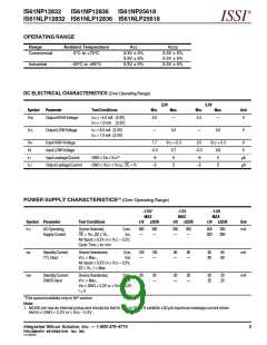 浏览型号IS61NLP12836-5B的Datasheet PDF文件第9页