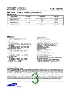 浏览型号K9F1216U0A-Y的Datasheet PDF文件第3页