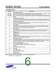 浏览型号K9F1216U0A-Y的Datasheet PDF文件第6页