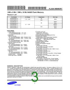 浏览型号K9F5616Q0B-DIB0的Datasheet PDF文件第3页
