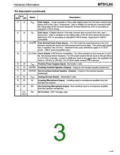 浏览型号MT91L60AS的Datasheet PDF文件第3页