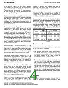 浏览型号MT91L61AN的Datasheet PDF文件第4页