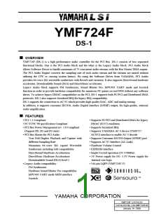 浏览型号YMF724F-V的Datasheet PDF文件第1页