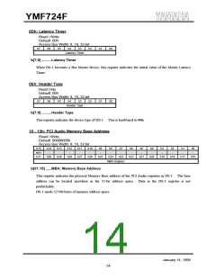 浏览型号YMF724F-V的Datasheet PDF文件第14页