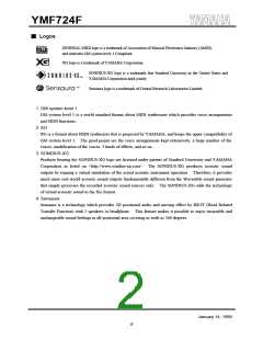 浏览型号YMF724F-V的Datasheet PDF文件第2页