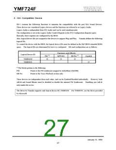 浏览型号YMF724F-V的Datasheet PDF文件第27页