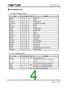 浏览型号YMF724F-V的Datasheet PDF文件第4页