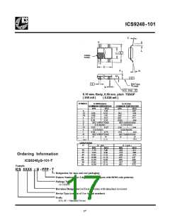 浏览型号ICS9248YG-101-T的Datasheet PDF文件第17页