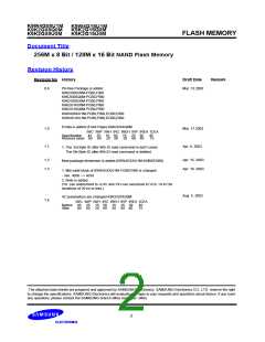 浏览型号K9XXG16UXM-Y的Datasheet PDF文件第2页