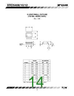 浏览型号XRD5408AIP的Datasheet PDF文件第14页