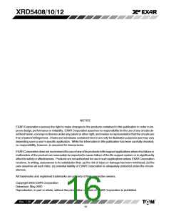 浏览型号XRD5408AIP的Datasheet PDF文件第16页