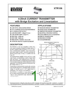 浏览型号XTR106UA的Datasheet PDF文件第1页
