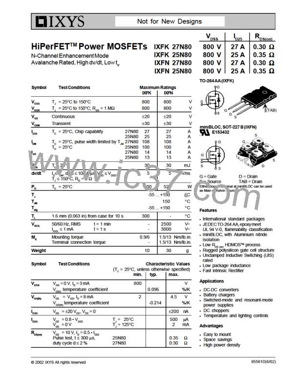 IXFK25N80图片预览