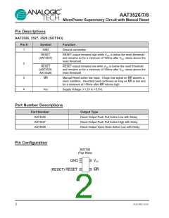 浏览型号AAT3526ICX-293-200-T1的Datasheet PDF文件第2页