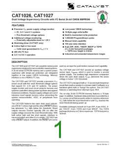 浏览型号CAT1026WI-28TE13的Datasheet PDF文件第1页