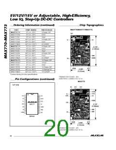 浏览型号MAX770CSA的Datasheet PDF文件第20页