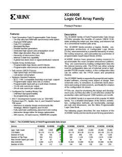 浏览型号XC4000E的Datasheet PDF文件第1页
