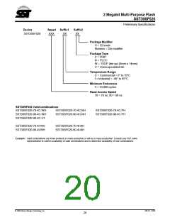 浏览型号39SF020的Datasheet PDF文件第20页