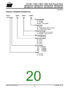 浏览型号39VF040的Datasheet PDF文件第20页