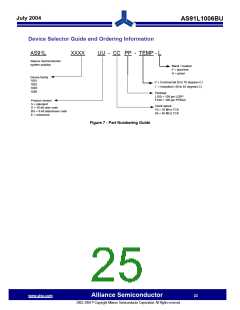 浏览型号AS91L1002U40L100CF的Datasheet PDF文件第25页