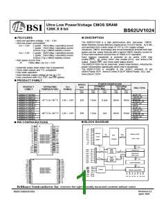 浏览型号BS62UV1024JC的Datasheet PDF文件第1页