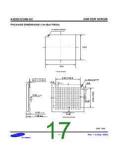 浏览型号K4D623238B-GC/L45的Datasheet PDF文件第17页