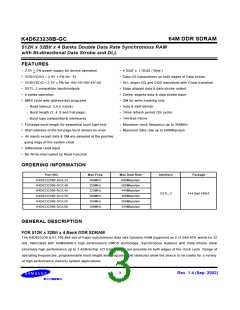 浏览型号K4D623238B-GC/L45的Datasheet PDF文件第3页