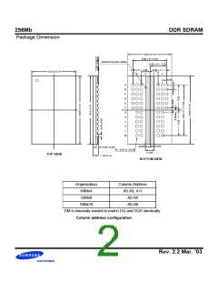 浏览型号K4H560438D-GCB0的Datasheet PDF文件第2页