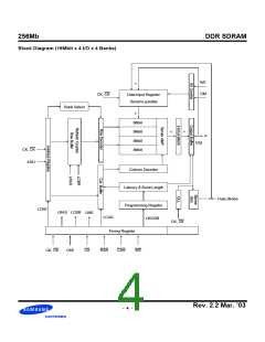 浏览型号K4H560438D-GCB0的Datasheet PDF文件第4页