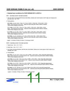 浏览型号K4H560838E-GLA2的Datasheet PDF文件第11页