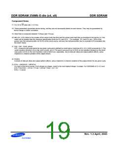 浏览型号K4H560838E-GLA2的Datasheet PDF文件第19页