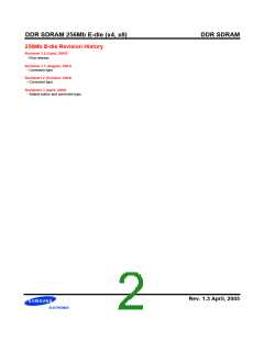 浏览型号K4H560838E-GLA2的Datasheet PDF文件第2页