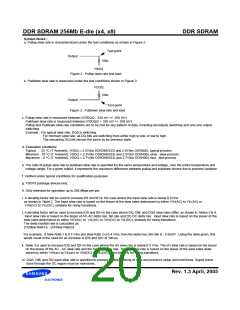浏览型号K4H560838E-GLA2的Datasheet PDF文件第20页