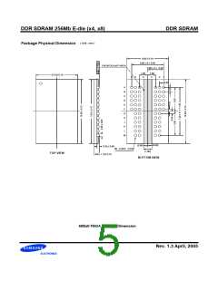 浏览型号K4H560838E-GLA2的Datasheet PDF文件第5页