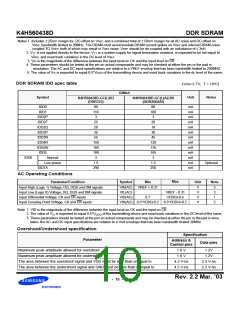 浏览型号K4H561638D-GCB0的Datasheet PDF文件第10页