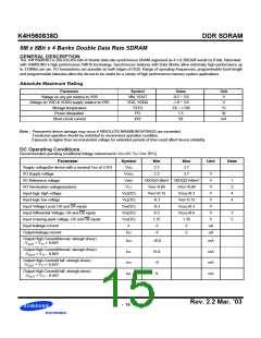 浏览型号K4H561638D-GCB0的Datasheet PDF文件第15页