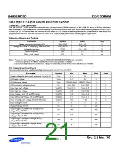 浏览型号K4H561638D-GCB0的Datasheet PDF文件第21页
