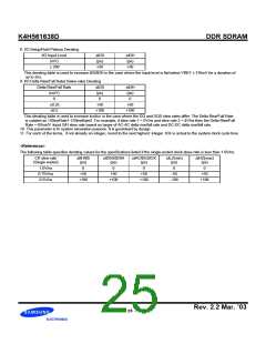 浏览型号K4H561638D-GCB0的Datasheet PDF文件第25页