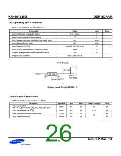 浏览型号K4H561638D-GCB0的Datasheet PDF文件第26页