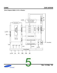 浏览型号K4H561638D-GCB0的Datasheet PDF文件第5页