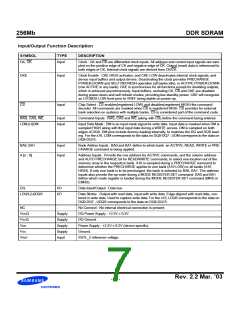 浏览型号K4H561638D-GCB0的Datasheet PDF文件第7页