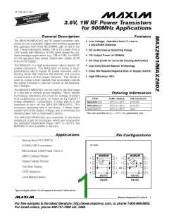 浏览型号MAX2601-MAX2602的Datasheet PDF文件第1页