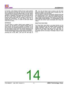 浏览型号A43E06161V-75UF的Datasheet PDF文件第14页