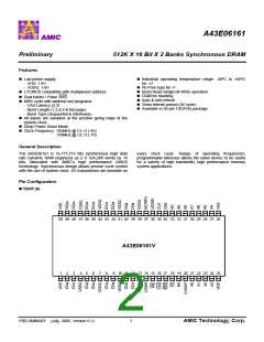 浏览型号A43E06161V-75UF的Datasheet PDF文件第2页