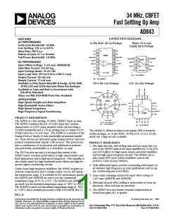 浏览型号AD843JN的Datasheet PDF文件第1页