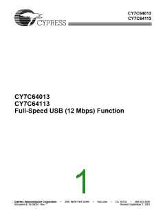 浏览型号CY7C64013-SC的Datasheet PDF文件第1页